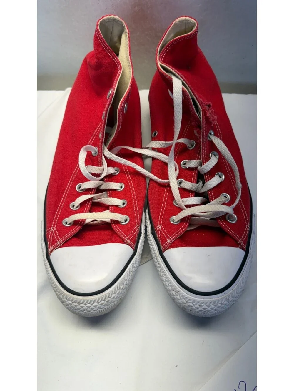 Converse Chuck Taylor All Star High Top Red Sneakers Men's Size 13 A-12